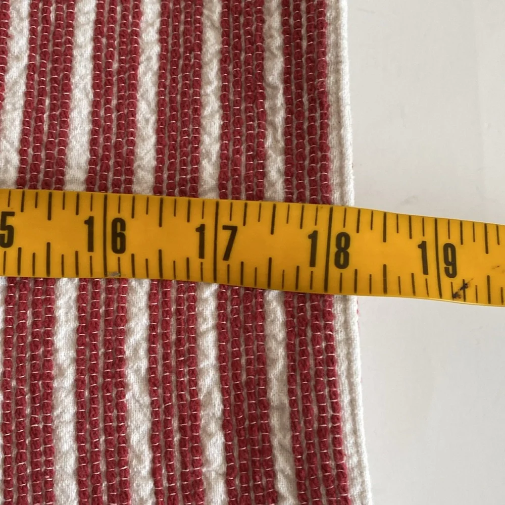 Williams Sonoma Red and White Striped Placemats Set of 6